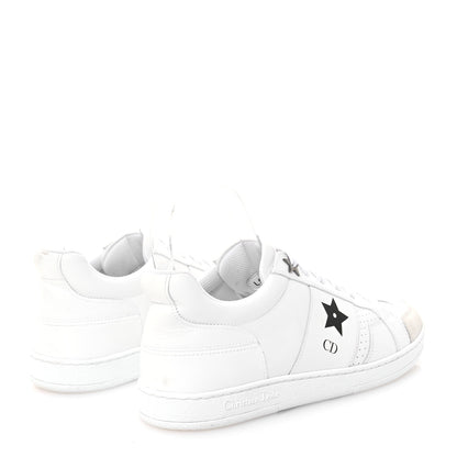 Christian Dior Calfskin Suede Dior Star Low Top Sneakers 37 White 4 of 9