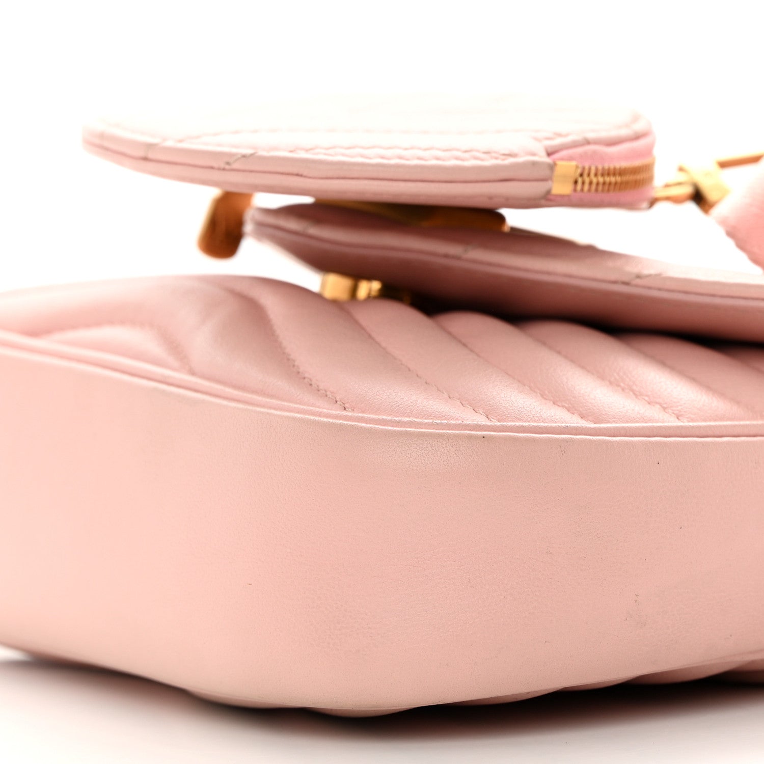 Louis Vuitton Calfskin New Wave Multi Pochette Rose Ballerine 9 of 15