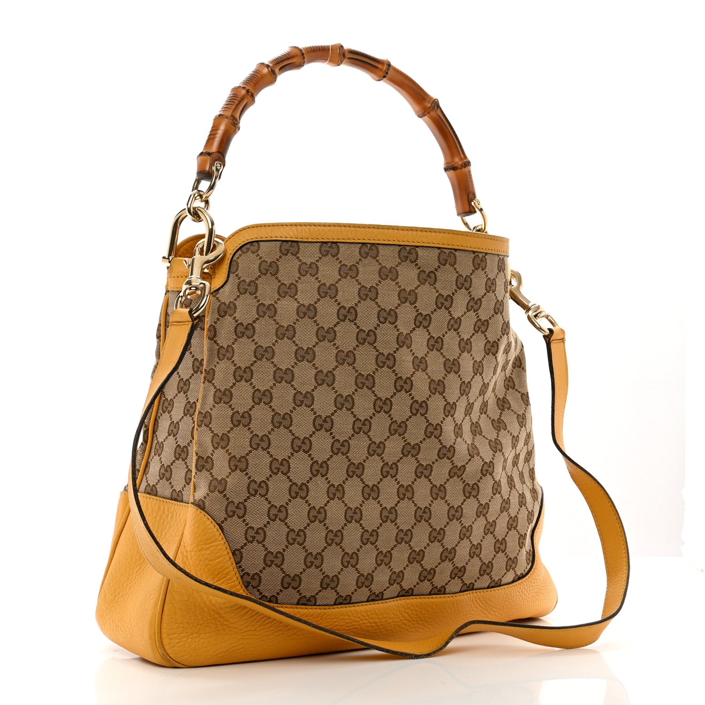 Monogram Medium Diana Bamboo Shoulder Bag Yellow