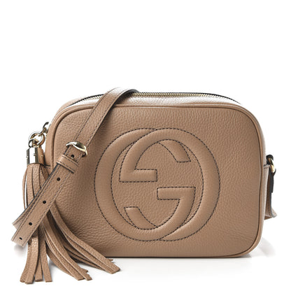 Gucci Pebbled Calfskin Small Soho Disco Bag Camelia 1 of 10