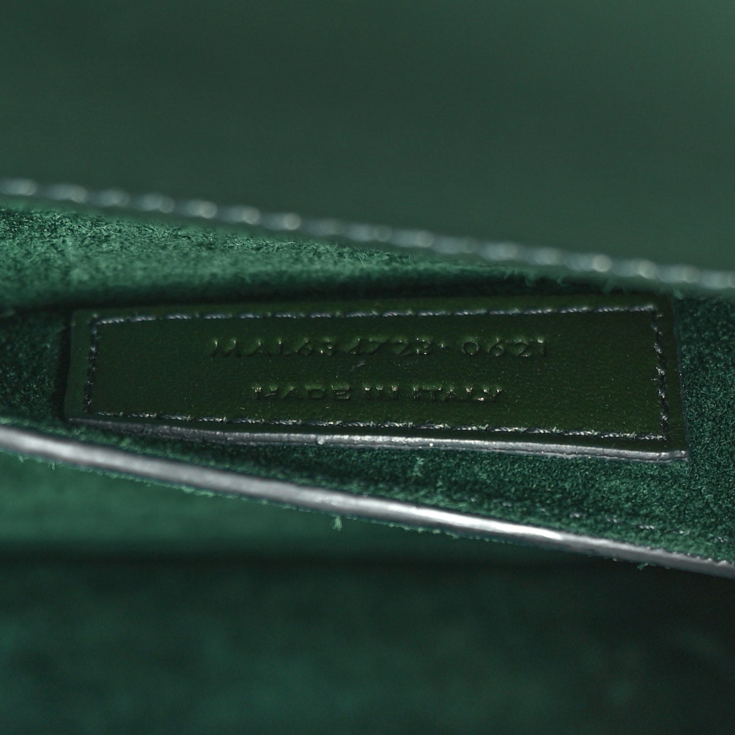 Smooth Calfskin Medium Monogram Sunset Satchel Dark Green