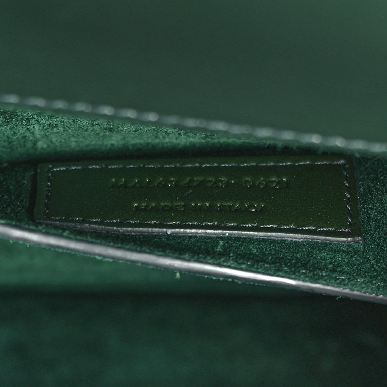 Saint Laurent Smooth Calfskin Medium Monogram Sunset Satchel Dark Green 7 of 10