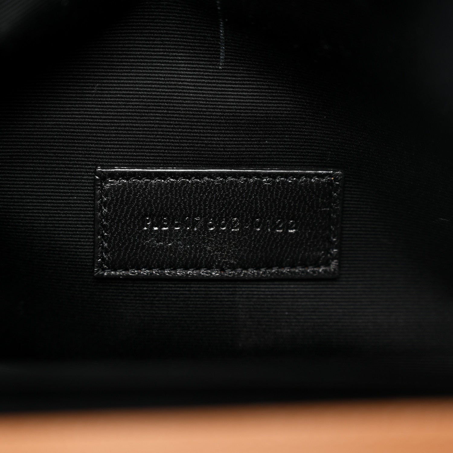 Saint Laurent Grain De Poudre Matelasse Chevron Monogram Cassandre Flap Pouch Natural Dark 7 of 8