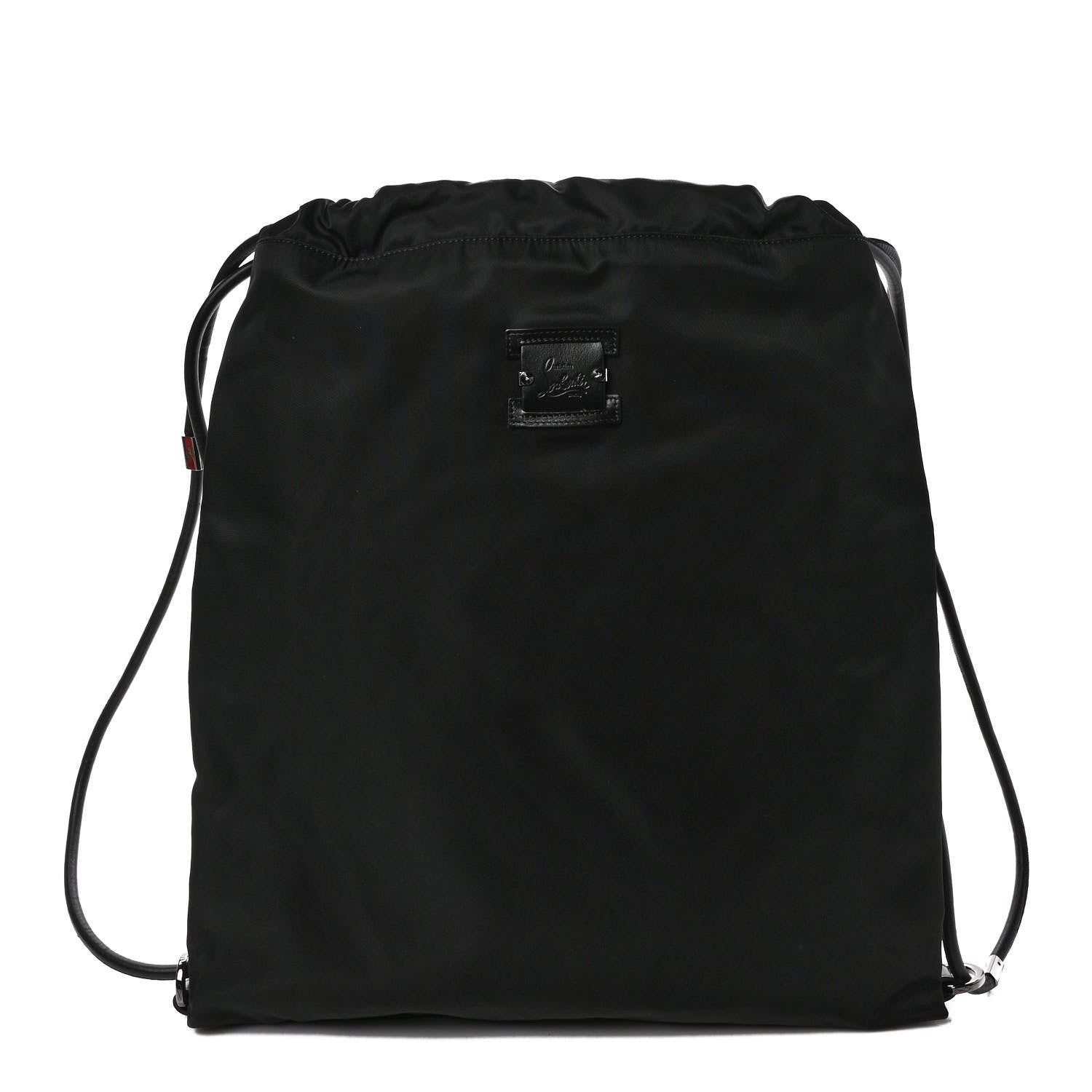 Christian Louboutin Canvas Drawstring Backpack Black 1 of 9