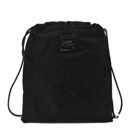 Christian Louboutin Canvas Drawstring Backpack Black 1 of 9
