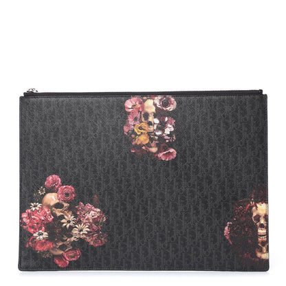 Christian Dior HOMME Monogram Coated Canvas Printed Document Holder Grey Multicolor 1 of 9