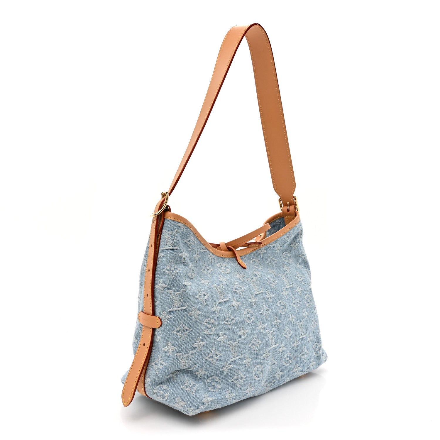 Louis Vuitton Monogram Denim CarryAll PM Sky Blue 3 of 10