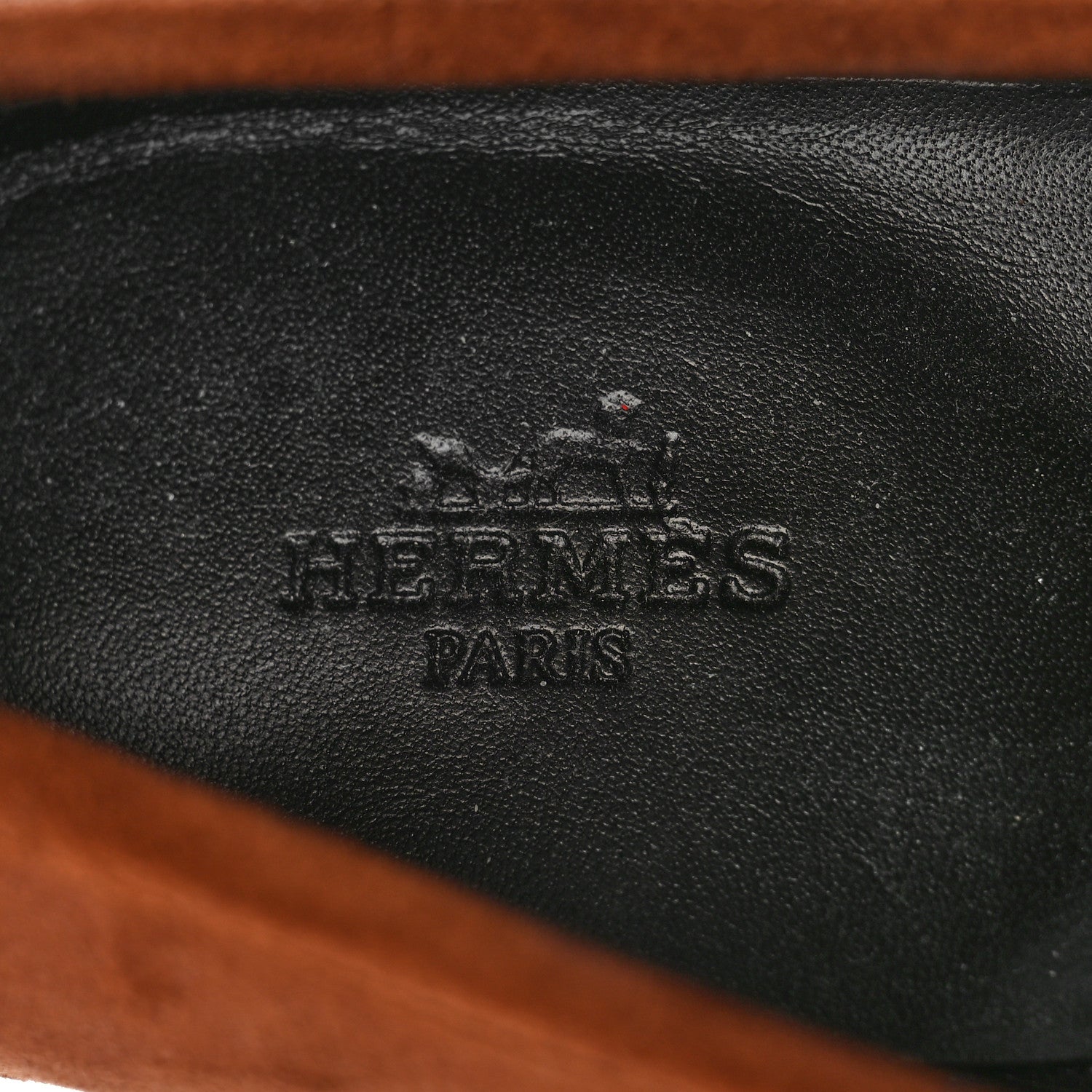 Hermes Suede Goatskin Womens Royal Loafers 39 Gold 8 of 9