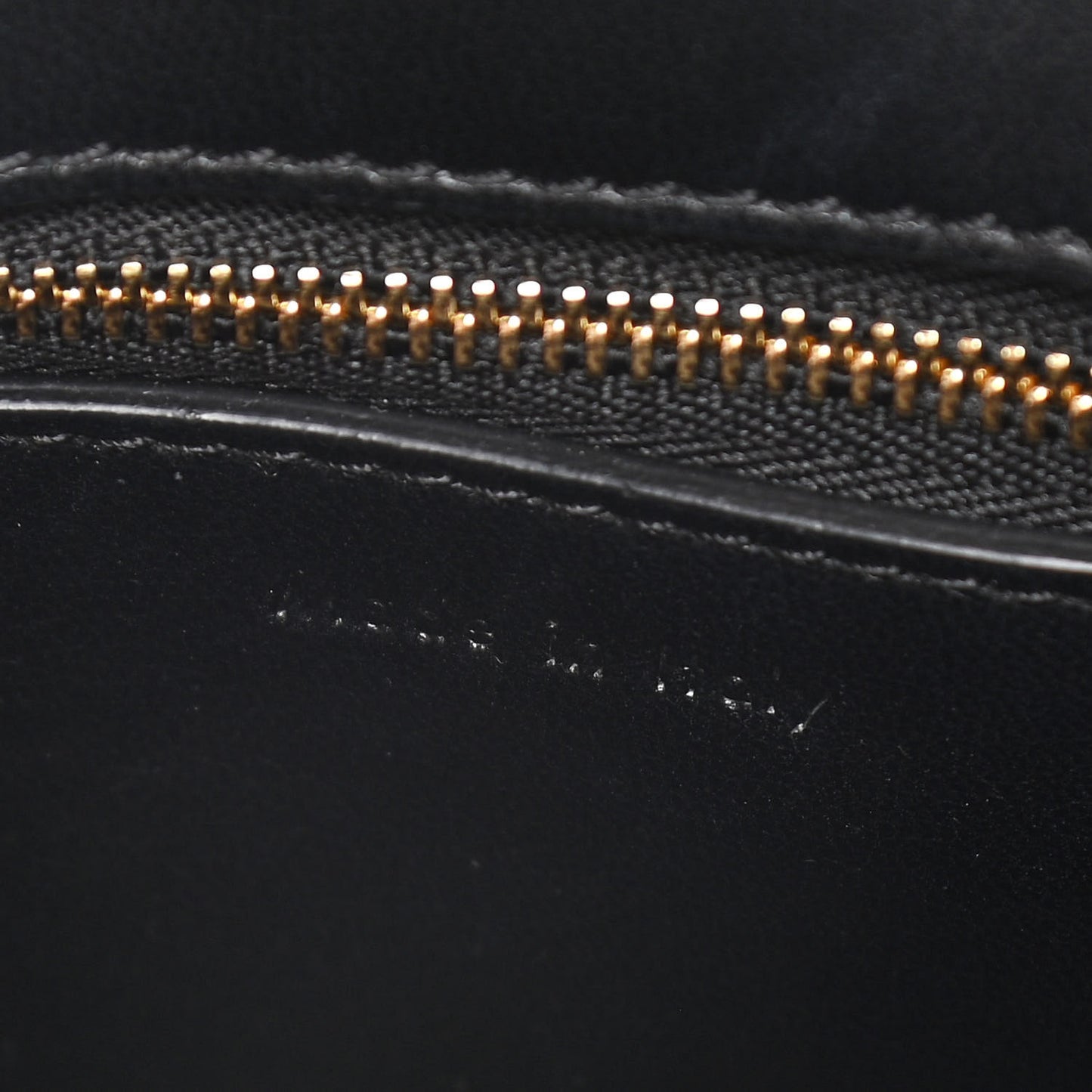 Smooth Calfskin Ostrich Leg Medium Edge Shoulder Bag Black