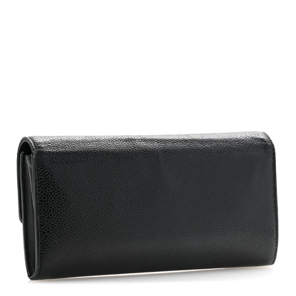 Chanel Caviar Timeless CC Large Gusset Flap Wallet Black 3 of 13