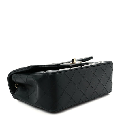 Chanel Lambskin Quilted Mini Rectangular Flap Black 4 of 12