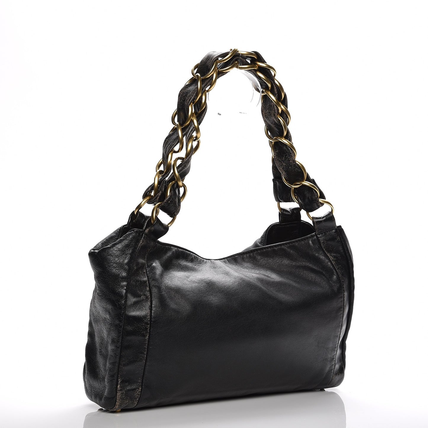 Lambskin Small Olsen Shoulder Bag Black
