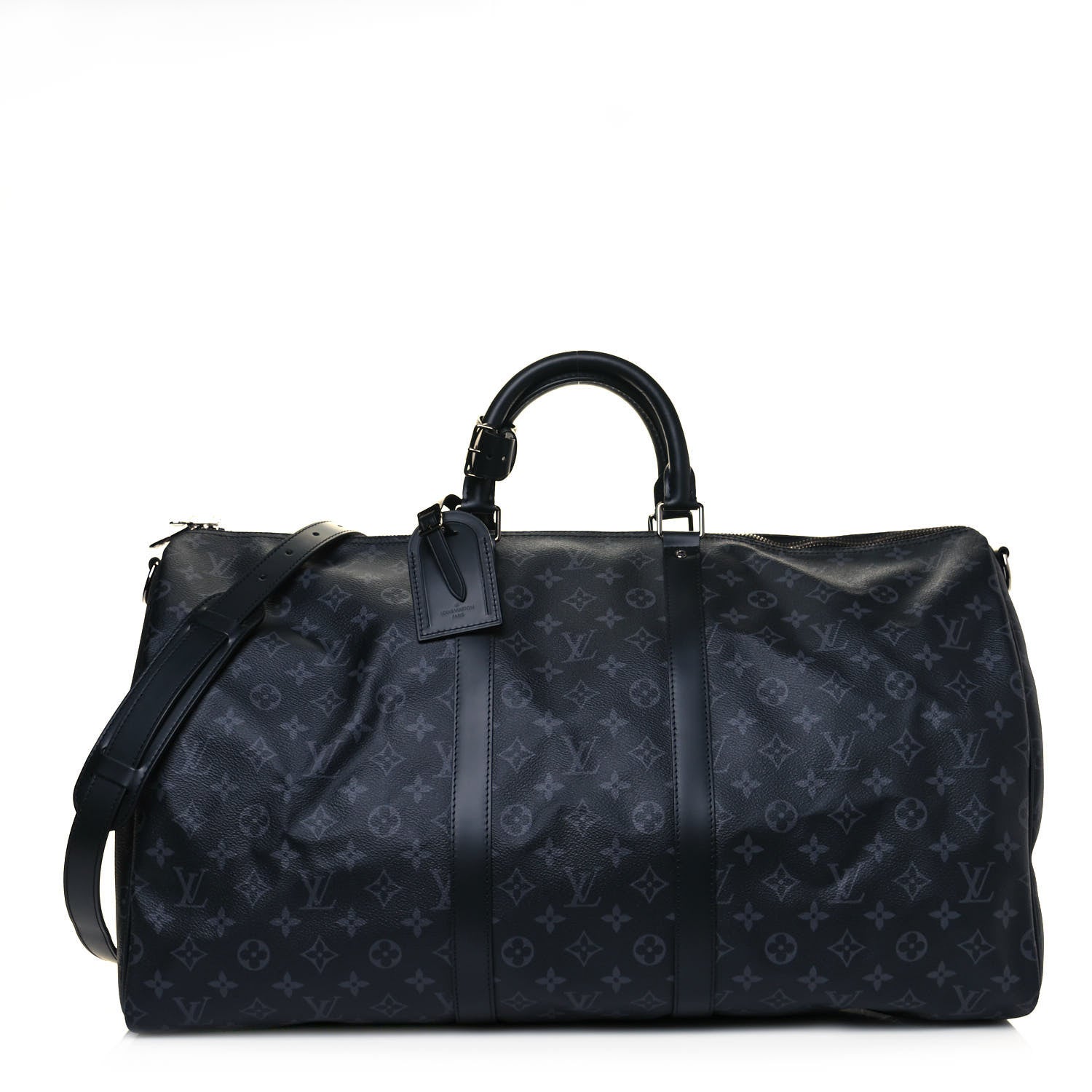 Louis Vuitton Monogram Eclipse Keepall Bandouliere 55 1 of 12