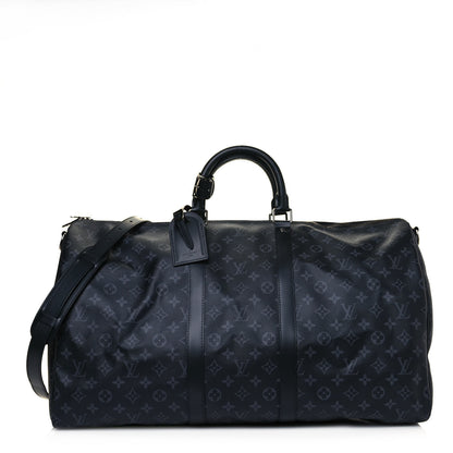 Louis Vuitton Monogram Eclipse Keepall Bandouliere 55 1 of 12