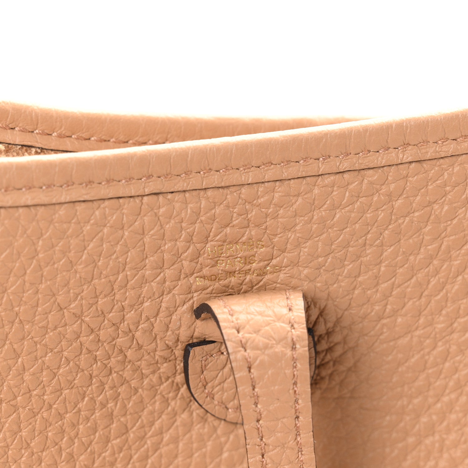 Hermes Taurillon Clemence Amazone Evelyne TPM Chai 7 of 11