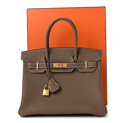 Hermes Togo Birkin 30 Etoupe 9 of 9