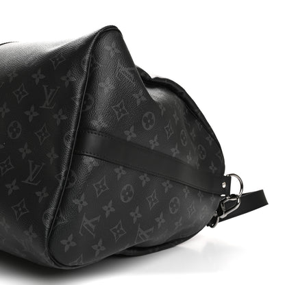 Louis Vuitton Monogram Eclipse Keepall Bandouliere 55 9 of 11