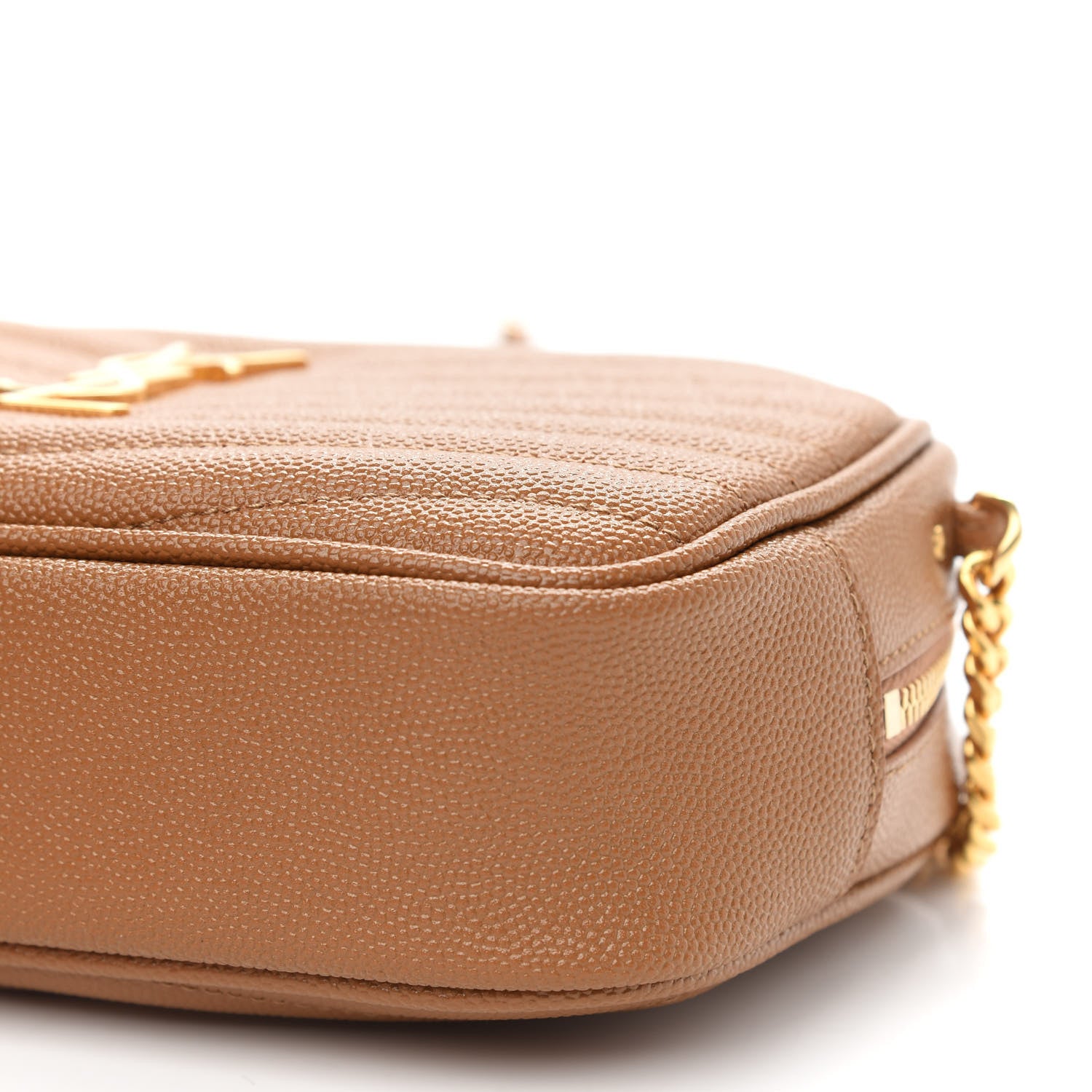 Saint Laurent Grain De Poudre Matelasse Monogram Mini Lou Camera Bag Dune 9 of 9