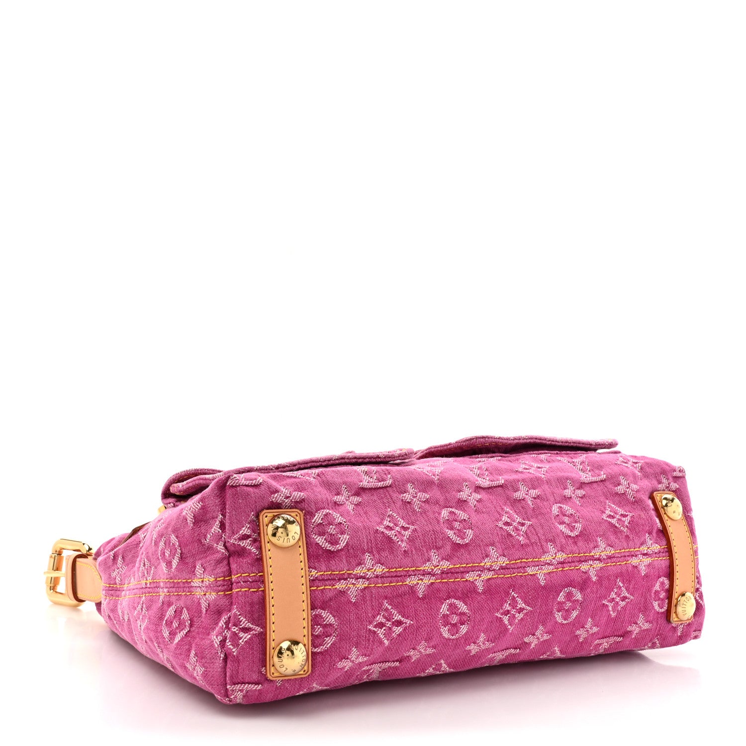 Louis Vuitton Denim Baggy PM Fuchsia 4 of 9