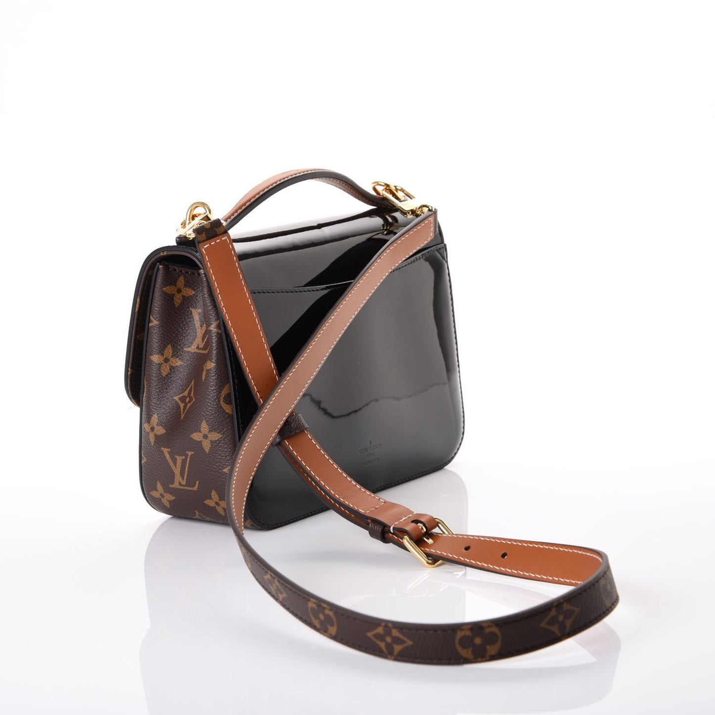 Patent Calfskin Monogram Cherrywood BB Black