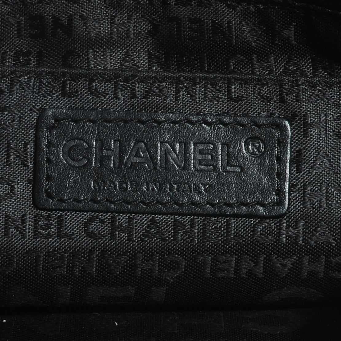 Chanel Velvet Satin Evening Bag Black 6 of 7