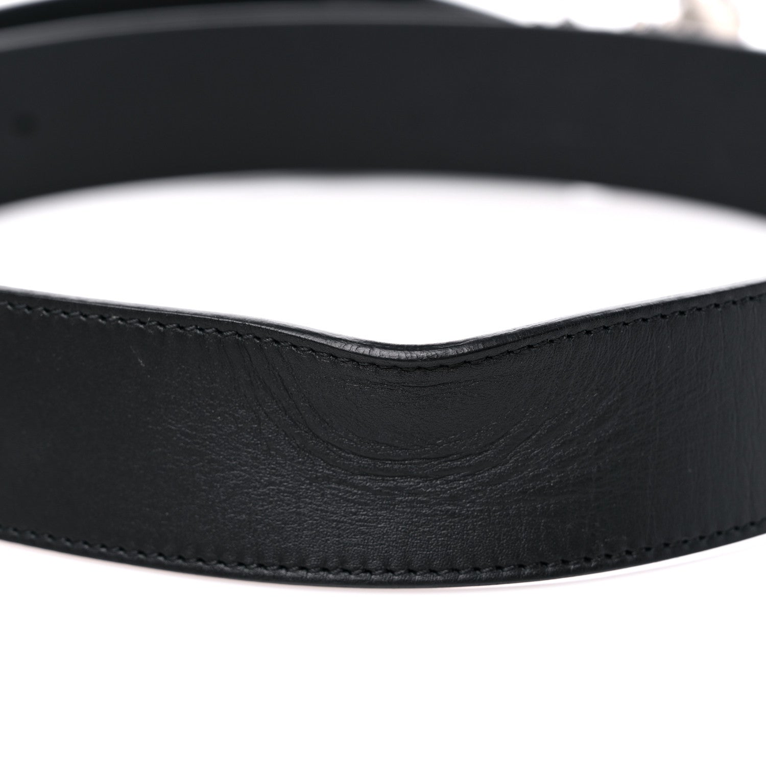Gucci Calfskin Crystal Double G 40mm Belt 95 38 Black 5 of 6