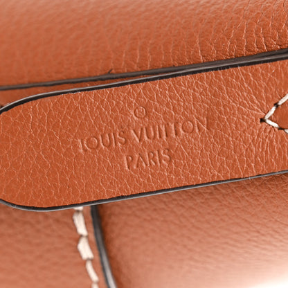 Louis Vuitton Calfskin Lock and Walk Bucket Cognac 6 of 10