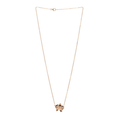 Cartier 18K Pink Gold Diamond Caresse D'Orchidees Par Cartier Pendant Necklace 3 of 5