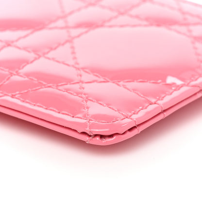 Christian Dior Patent Cannage Lady Dior Key Pouch Pink 8 of 10
