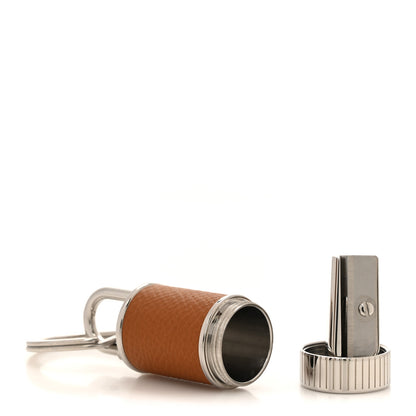 Hermes Palladium Epsom Taille-Crayon Cadena Lock Gold 3 of 7