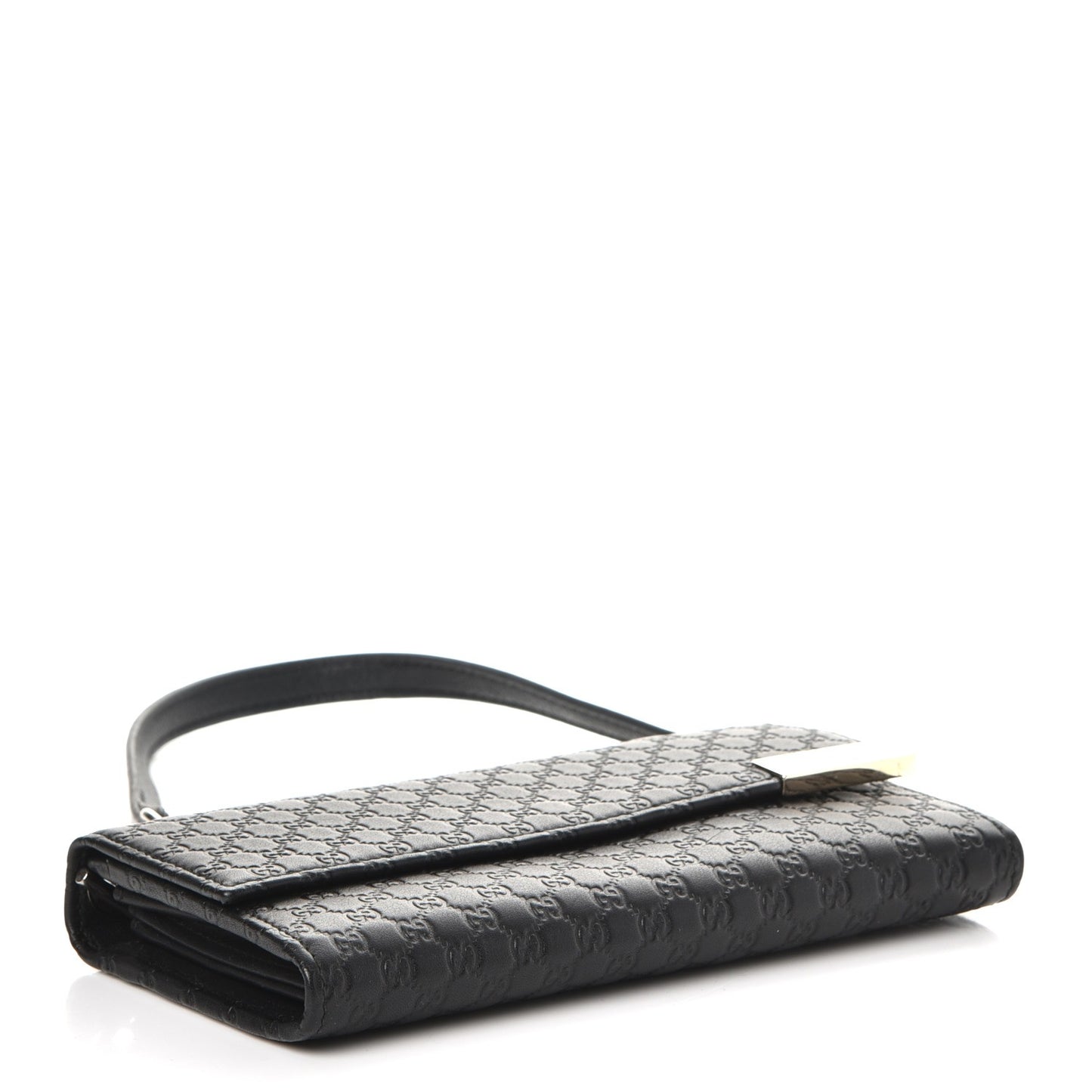 Microguccissima Dice Continental Chain Wallet Black