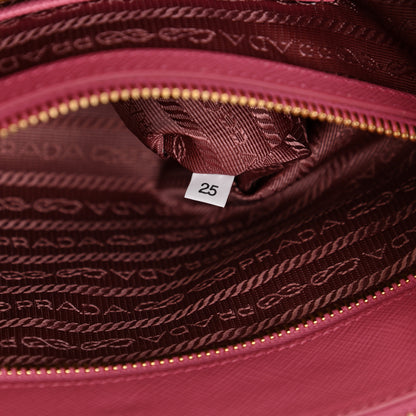 Prada Saffiano Medium Galleria Double Zip Tote Geranio 7 of 8