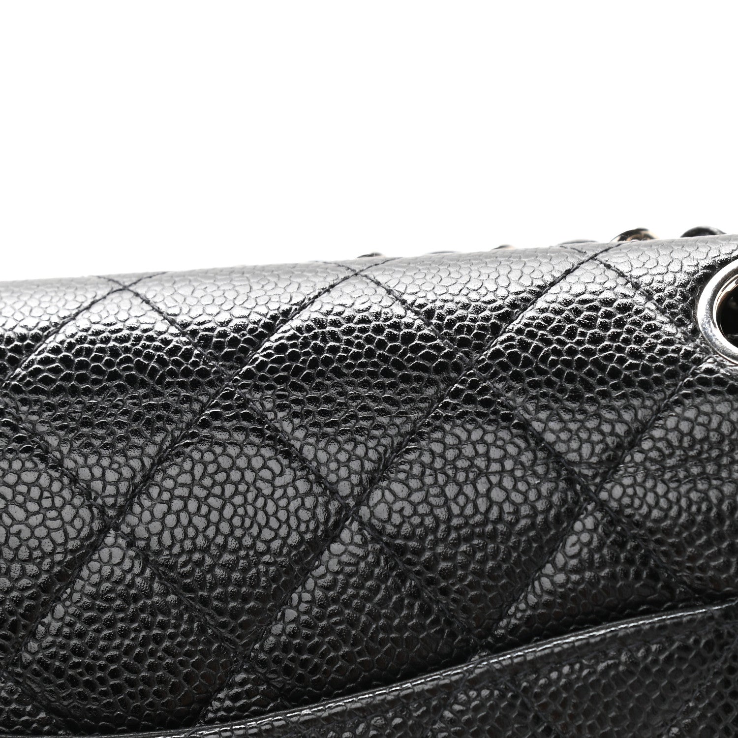 Chanel Caviar Quilted Medium Double Flap Black 11 of 13