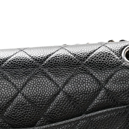 Chanel Caviar Quilted Medium Double Flap Black 11 of 13