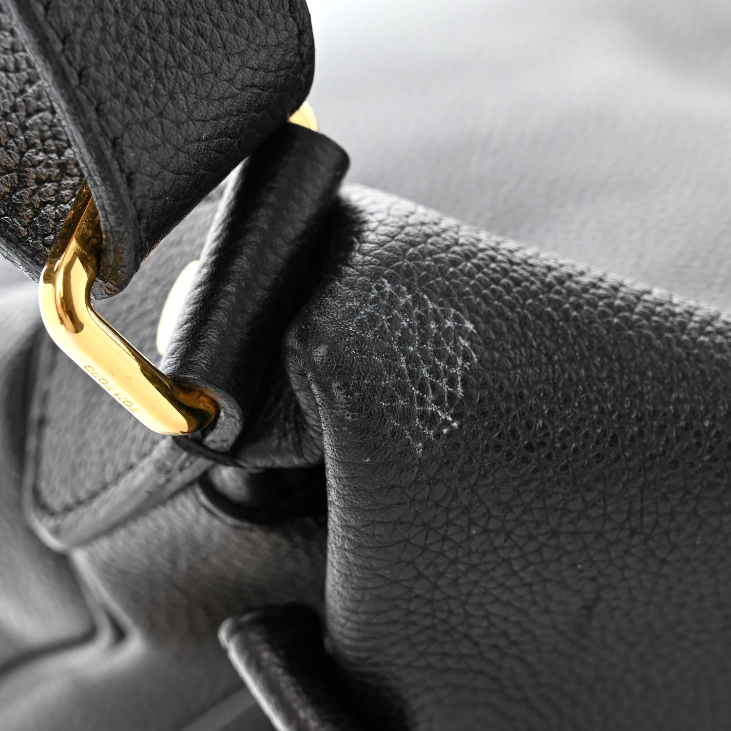 Tom Ford Grained Calfskin Large Jennifer Crossbody Bag Black 11 of 12