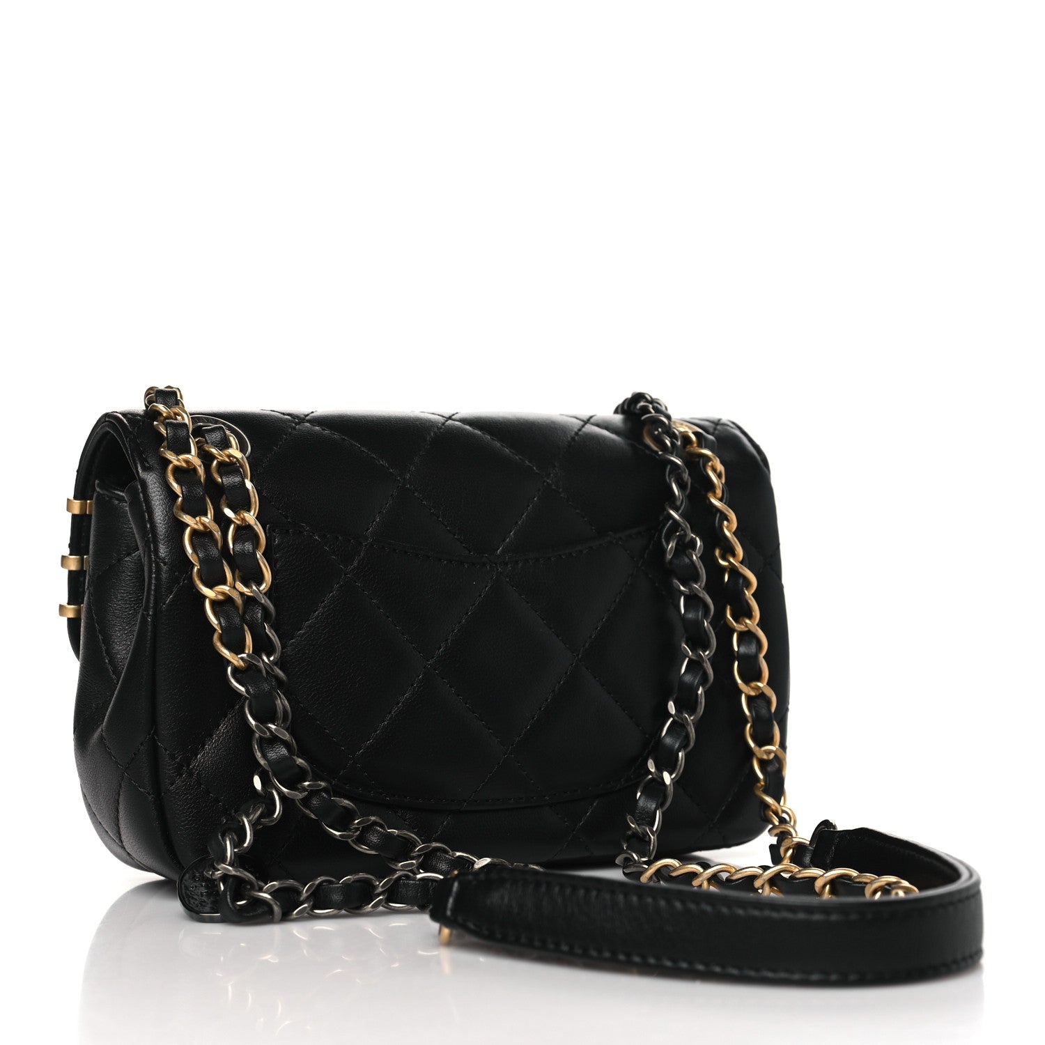 Chanel Lambskin Quilted Mini Coco Clips Single Flap Black 3 of 10