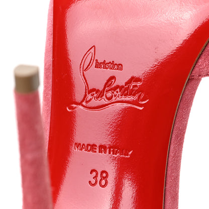 Christian Louboutin Veau Velour Iriza 100 Pumps 38 Milady 6 of 8