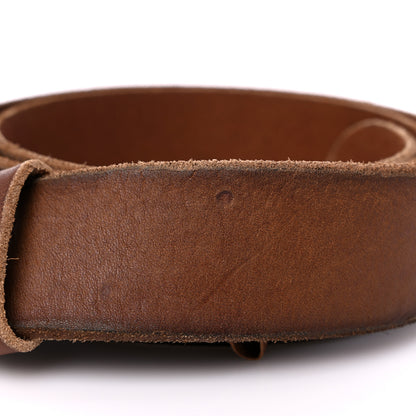 Gucci Cuoio Toscano Nickel Double Double G 40mm Belt 85 34 Cuir 7 of 9