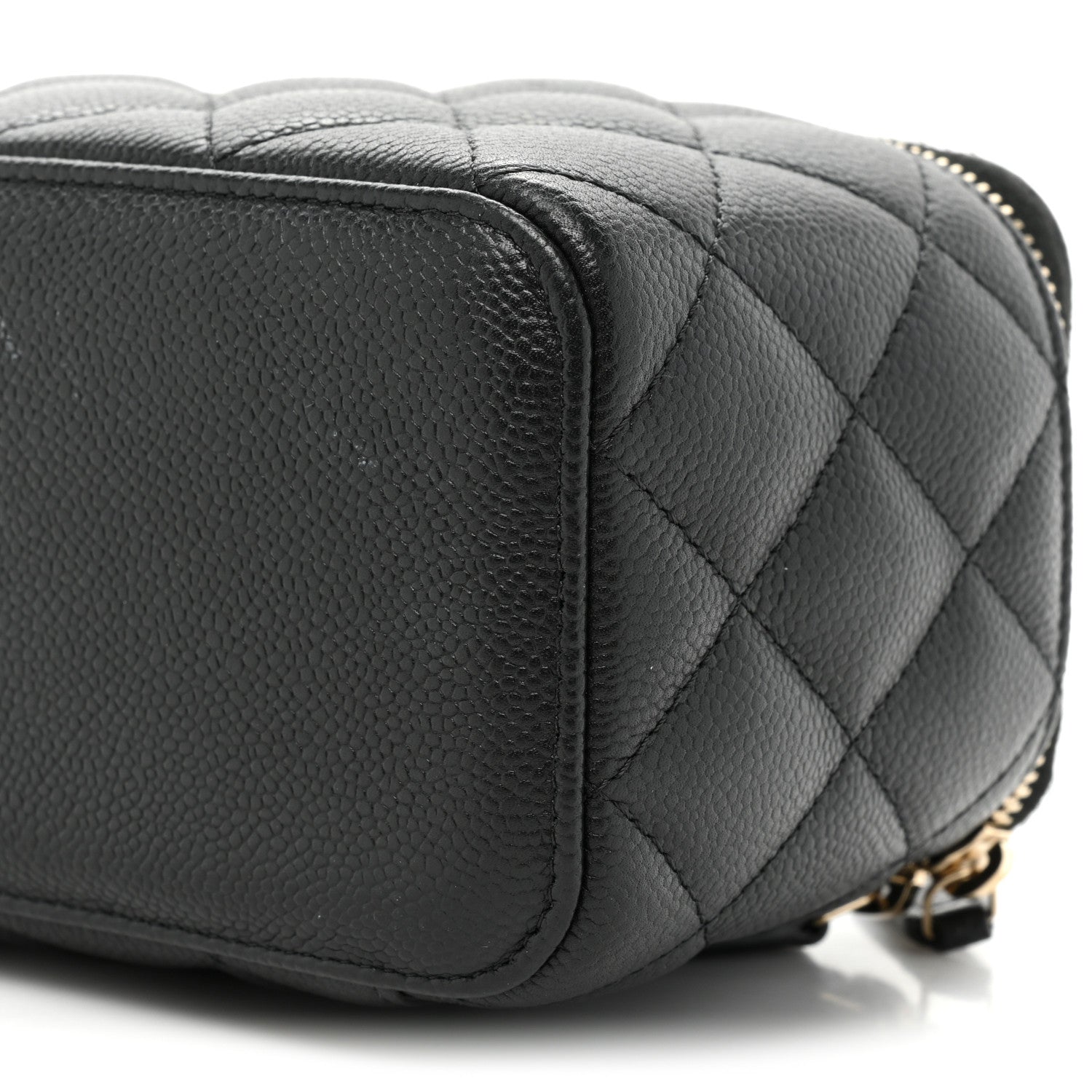 Chanel Caviar Quilted Small Vanity Case With Chain Black 8 of 11