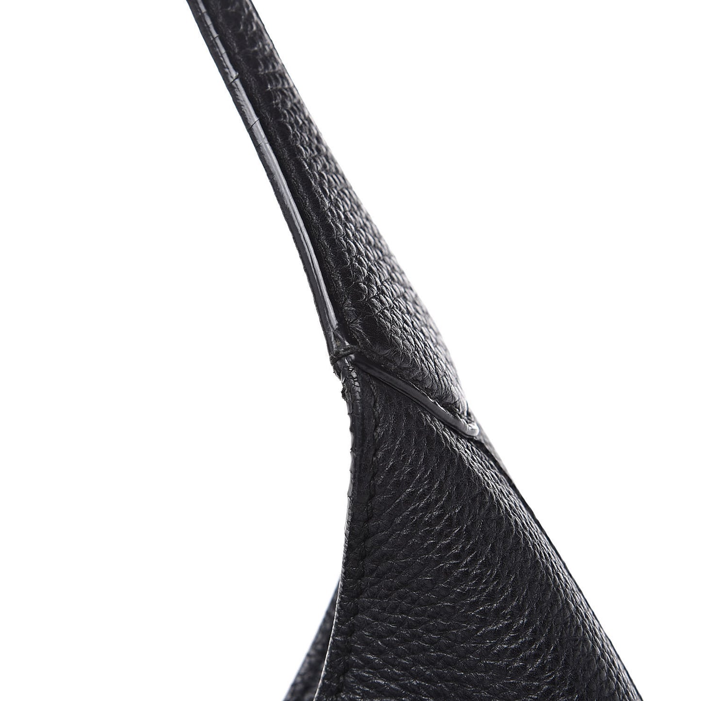 Soft Grained Calfskin Large Jackie Hobo Black