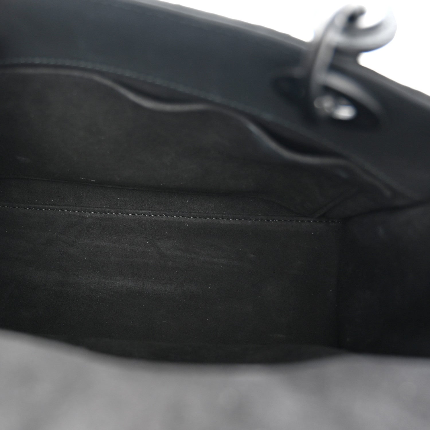 Christian Dior Ultra Matte Calfskin Cannage Medium Lady Dior Black 5 of 10
