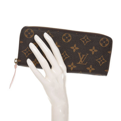Louis Vuitton Monogram Clemence Wallet Rose Ballerine 2 of 8