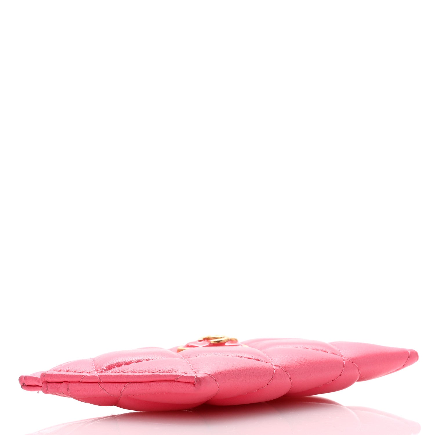 Chanel Lambskin Plexiglass Quilted Coco Love Card Holder Pink 4 of 8
