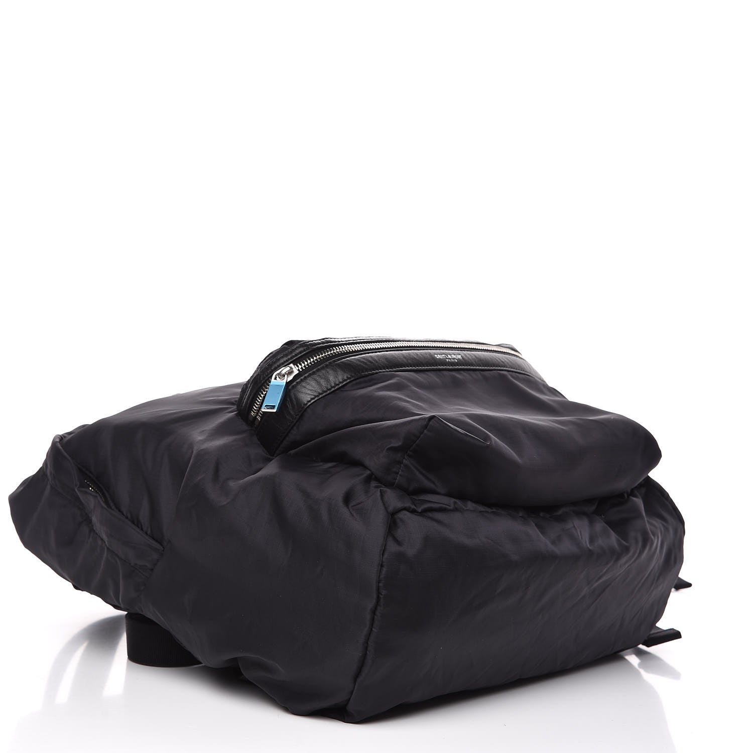 Saint Laurent Nylon City Fold Up Backpack Belt Bag Black 8 of 16