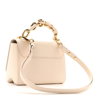 Louis Vuitton Epi Twist Braided Chain Shoulder Bag PM Quartz White 4 of 12