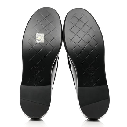 Chanel Lambskin Quilted CC Turnlock Loafers 39 Black 5 of 9