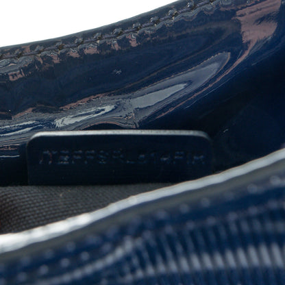 Burberry Patent Check Embossed Medium Craigwell Hobo Blue 8 of 8