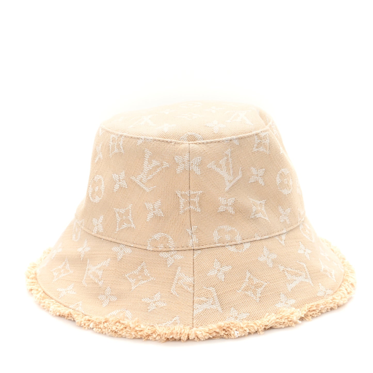 Monogram Denim Bucket Hat M Sandy Beige