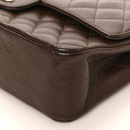 Chanel Caviar Quilted Medium Double Flap Brown 9 of 9