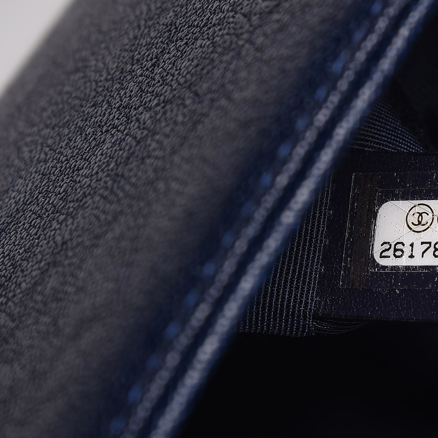 Chanel Caviar Quilted New Medium Boy Flap Navy 7 of 8